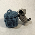 Miniature Crochet Handmade Raccoon Stuffed Animal