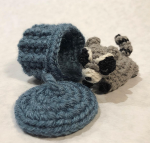 Miniature Crochet Handmade Raccoon Stuffed Animal – Adorable Raccoon Shop