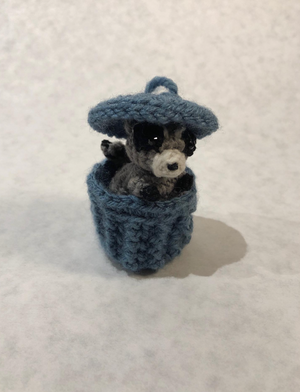 Miniature Crochet Handmade Raccoon Stuffed Animal