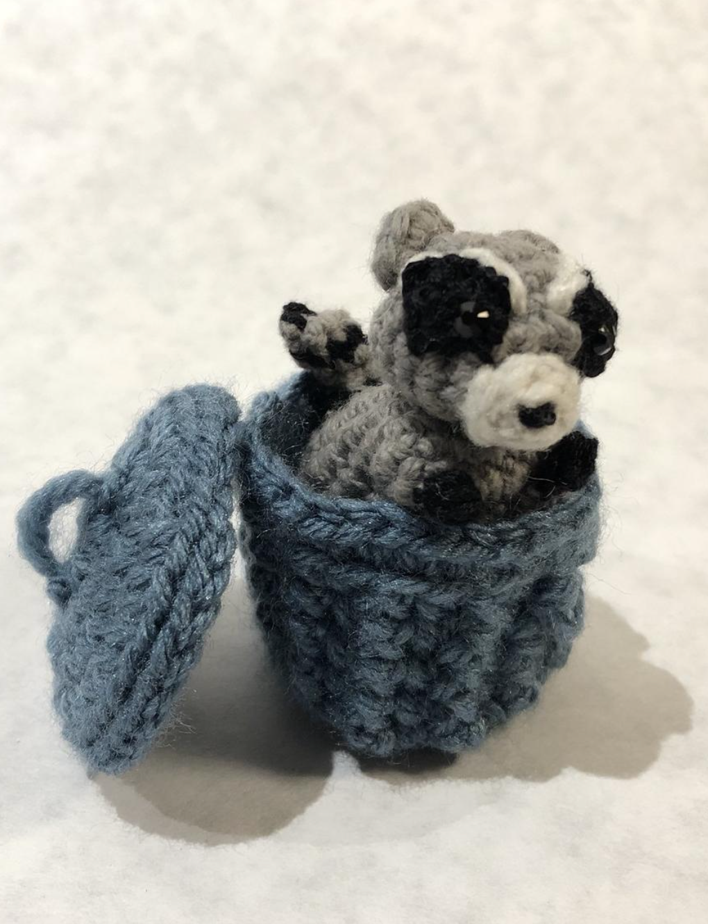 Miniature Crochet Handmade Raccoon Stuffed Animal