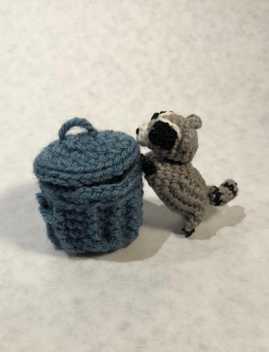 Miniature Crochet Handmade Raccoon Stuffed Animal