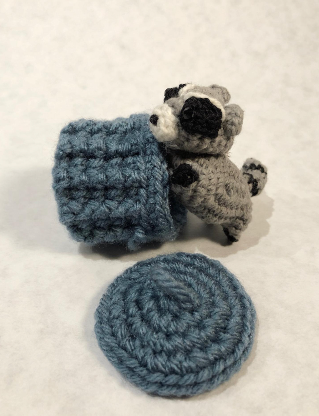 Miniature Crochet Handmade Raccoon Stuffed Animal