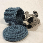 Miniature Crochet Handmade Raccoon Stuffed Animal