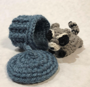 Miniature Crochet Handmade Raccoon Stuffed Animal