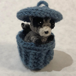 Miniature Crochet Handmade Raccoon Stuffed Animal