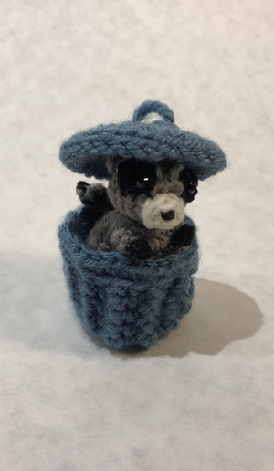 Miniature Crochet Handmade Raccoon Stuffed Animal