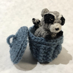 Miniature Crochet Handmade Raccoon Stuffed Animal