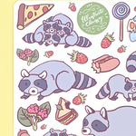 Raccoon Sticker Sheet - Cute Animal Planner Journal Stickers - Trash Panda