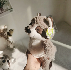 Cute Kawaii Raccoon Plush Stuffed Animal